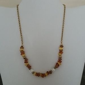 Vintage 2000s Goldtone Bead Necklace